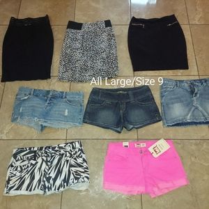 Women's skirts and shorts